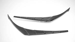 mv1 2Pcs DRY Carbon Fiber Exterior Rear Tail Light Lamp Taillight Strip Cover Trim Accessories For Lexus LC 500 500h 2018-2025 8R1H6