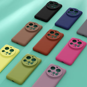 Wireless Charging Soft Liquid Silicone Case For Xiaomi 15 Ultra Mi 14 Ultra 17Ultra Slim Fleece Camera Protection Cover