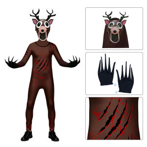 Cross-border Childrens 99 Night Forest Deer Clothing Boy Adult Fawn Bambi 99 Night Deer Monster Horror Game Set Gift