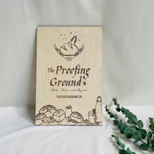 [SG] Customised Personalised Brand Logo in Wood Acrylic Custom Sign Display Corporate Gift
