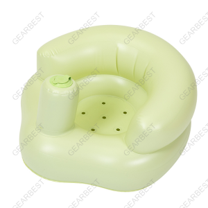GEARBEST Cute Inflatable Sofa for Kids Multifunctional Bath Support Seat High Chair and Baby Sofa for Feeding