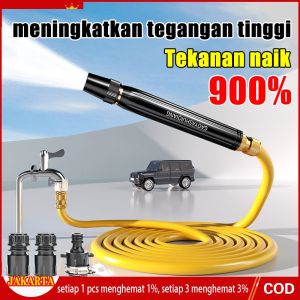 New Upgrade Semprotan Tekanan Tinggi dengan tiga konektor Mesin Cuci Mobil Pistol Air Sprayer Set Tugas Berat Taman Irigasi Penyiraman Cuci Mobil Sepeda Motor Hose Nozzle Spray