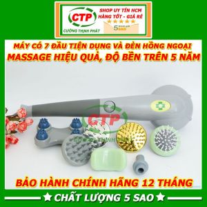 Máy massage cầm tay máy mát xa cầm tay 7 đầu hồng ngoại King Massager
