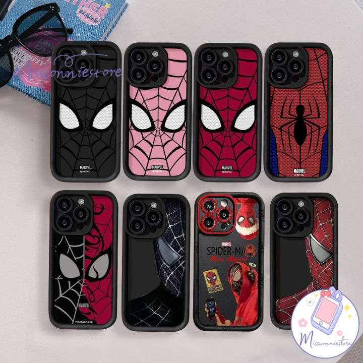 Kartun Keren Spider-Man Case Untuk IPhone 11 13 15 12 14 Pro Max