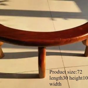 FFBH Solid Wood Backrest Retro Portable Three Legged Armchair Family Decoration Armrest Movable Living Room Armchairs Household P7Q2M