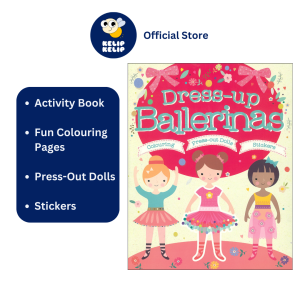 Dress Up Ballerinas Colouring Book & Activity With Press Out Dolls & Stickers