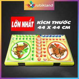 [Trung Lê] Cờ Cá Ngựa Bàn Nhựa Gấp Gọn Size Lớn Cờ Đua Ngựa Đồ Chơi Giải Trí Phát Triển Nhóm Bạn Tết