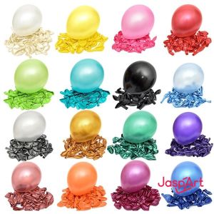 10 pcs Balon latex metalik / balon karet polos perpack 12inch Balon Ulang Tahun Balon Pesta