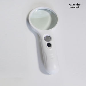 Dipegang dengan Cahaya led Kanta Optik Kaca Pembesar HD Pembesaran Tinggi untuk Pembesar Bacaan Warga Emas 6902