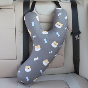 FLYING Head Support Car Pillow for Kids Adjustable Y-shaped Child Sleeping Pillow Cute Comfort Car Headrest Travel