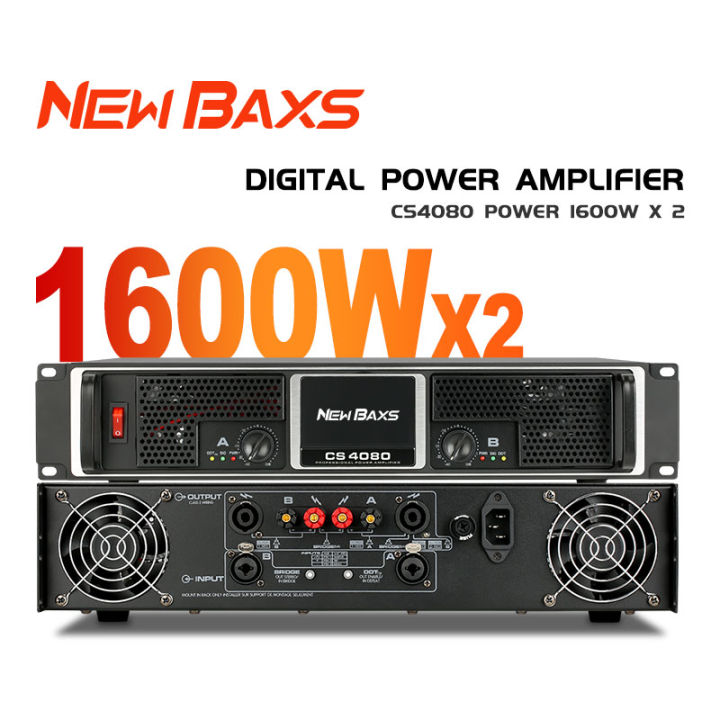 NEW BAXS Professional power amplifier CS4080 power amplifier 2-channel