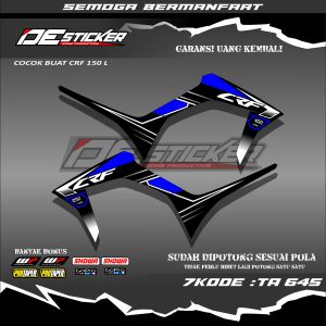 Striping Sticker Variasi Motor Honda CRF 150 L Stiker List (TA645) Semi Full Original