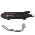 Moto Lupo Motorcycle HIFAST Exhaust Pipe For Mio Sporty Pipe Muffler With Stainless Elbow 1Set. 