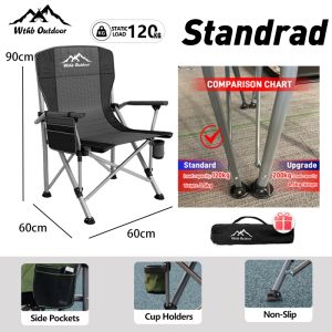 Camping Chair Folding Fishing Chair Multifunctional Sports Foldable Chair Outdoor Load-Bearing 300kg