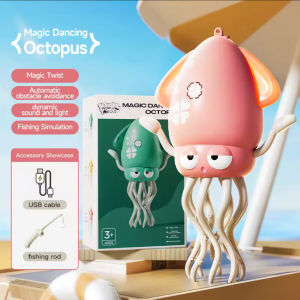 NEW Electric Dancing Squid Octopus Dancer Novelty Fidget Toys Lights Music Baby Crawling Toys Games for Kids Entertainment Gifts