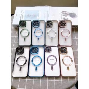 Soft Case Magnetik Support Magsafe Wireless Charging Phone Case Silikon With Ring Lensa Kamera Untuk Iphone 7 Iphone 8 Iphone SE 2020 SE 2022 Iphone 7 Plus Iphone 8 Plus Iphone X Iphone Xs Iphone XR Iphone Xs Max Iphone 11 Iphone 11 Pro Iphone 11 Pro Max