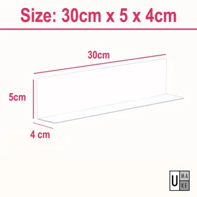 Acrylic Home Cabinet Partition Shelf Partition Transparent PVC L-Shaped Convenience Store