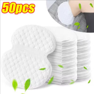 YESPERY 100Pcs Disposable Underarm Armpit Sweat Pads Sweat-absorbing Patch Summer Deodorants Non-woven Cotton Pads Breathable Ultra-thin