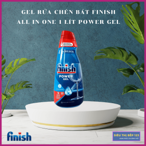 GEL RỬA BÁT FINISH ALL IN ONE MAX 1000ML HƯƠNG CHANH - 10 CHỨC NĂNG