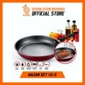 ORANGE Wajan Teflon Anti Lengket Diameter 26cm - Wajan Penggorengan Enamel Gagang Fry Pan  CG5. 