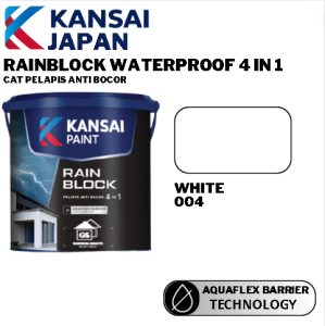 [PART 1] KANSAI RAINBLOCK 4KG CAT PELAPIS ANTI BOCOR RAIN BLOCK 4KG BUKAN NO DROP AQUAPROOF