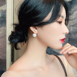 Yuki S 2020 Một Cặp Bọt Cổ Điển Mới Hai Cách Để Đeo Bông Tai Ngọc Trai Chuỗi Thời Trang Bông Tai Tua Rua Phụ Nữ Hàn Quốc Gợi Cảm Trang Sức Bên Collocation Studs Cho Phụ Nữ