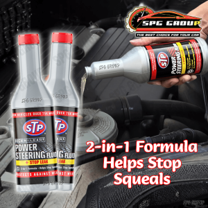 (1TIN) 100% ORIGINAL STP POWER STEERING FLUID STOP LEAK PROTECTS AGAINST WEAR (354ML)