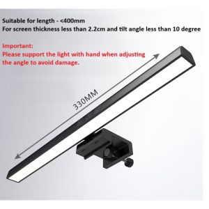Monitor Light Bar LED Desk Lamp | Anti-Glare Asymmetric Screen Light | Stepless Dimming | 3 Color Modes | USB Powered | Touch Control | 60mins Timer
