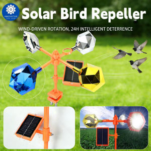 Solar Bird Repeller Waterproof Ultrasonic Animal Repellent Bird Deterrents Devices Outdoor