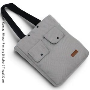 Tas Totebag Kanvas Multifungsi 2-in-1: Tote Bag & Ransel Stylish untuk Pria & Wanita Costum Seminar