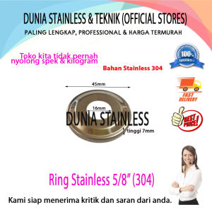 Ring Stainless 5/8" (304) untuk pipa stainless