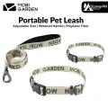 MOBI GARDEN Portable Pet Leash Lightweight Adjustable Braided Dog Collar Set Supplies Traction Rope Woven Pet Collar Large Dog Small And Medium Sized Dog Chain Outdoor Camping Beach Travel Heavy Duty Original MobiGarden. 