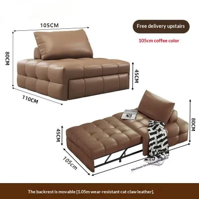 Single Sofa Bed Foldable And Dual-Use Small Living Room Sofa Chair Multifunctional Pull-Out And Retractable Sofa