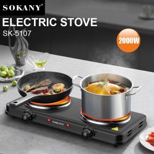 sokany เตาไฟฟ้า เตาแม่เหล็กไฟฟ้า 2หัว เตาพกพา อุปกรณ์ห้องครัว กำลังไฟสูง 2000W Electric stove