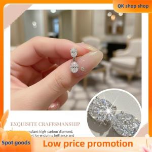 ✨QK shop✨ Sparkling Zircon Women Earrings Fashion Luxury Wedding Jewelry Elegant Gemstone Gift for Special Occasions