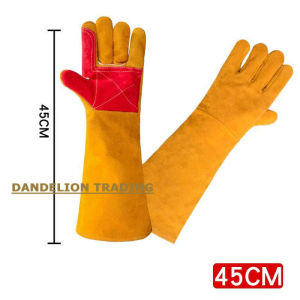 [DANDELION]Thickened LeatherCare Gloves Anti-Dog-Bite Anti-Cat-ScratchTraining Snake Proof Long Gloves for Animal Lovers