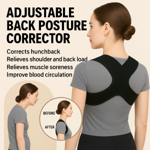 Adjustable Back Posture Corrector Adjustable Shoulder Support Belt Suitable For Men Women Children Hunchback Protector Wrap-around Vest