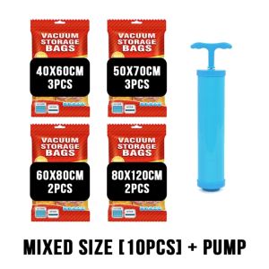 Vacuum Storage BagsDurable & Reusable Storage BagsVacuum Seal Bags For Clothing Travel Space Saver Bags For Luggage BlanketsBeddingMoving Bags(FREE Pump)