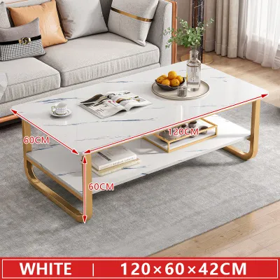 2 layers Sofa Table Simple Modern Tea Table For Living Room Coffee Table Veneer Table