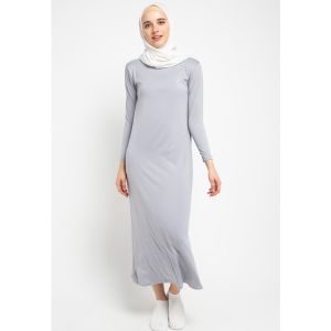 Cantik Butterfly Muslim Women Inner Gamis Muslimah Long Sleeve Stretchy Black/Nude/White/Dark Grey/Light Grey/Navy
