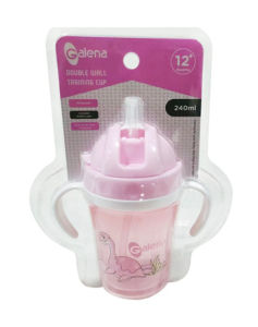 Bình tập uống nhựa PP Galena GA-B06 240 ml - Màu ngẫu nhiên (từ 1 tuổi)