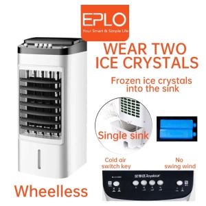 fgSmall air conditioning fan chiller Household refrigeration floor fan moving leafless water cooled air small air conditioner Air cooler