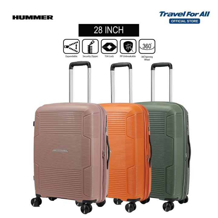 未開封 Lサイズ MAN WITH A MISSION SUNROCKERS Hummer Overland 28＂ Polypropylene [PP] Hard Case Expandable TSA