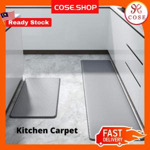 COSE Leather Kitchen Mat Oil Proof Floor Mat Kitchen Carpet Kitchen Mat Anti Slip Waterproof Mat Alas Kaki Dapur