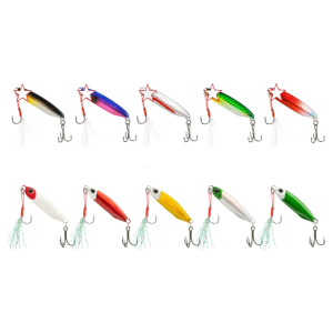 High Strengths Slow Sinking Baits Features Flexible Silicones Tail And Double Hook Bright Color For Predators Fish