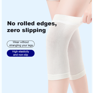 Breathable Knee Pads for Cold Legs Warm Thin Section Knitted Knee Protection  breathable old cold legs home knee pads
