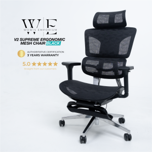 Wowis Emporium V2 Fully Customizable Mesh Ergonomic Supreme Office Chair/Computer Chair/Study Gaming Chair/Lumbar Support Chair/ Hanger