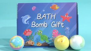 SKISOPGO 12PCS Kids Bath Bombs with Toy Colorful Bubble Bath Fizzy Ball Fun Educational Bomb Gift Set Toy