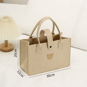 Cảm thấy gấu túi xách túi Tote sức chứa lớn sinh thái thân thiện Túi mua sắm lưu niệm quà tặng túi