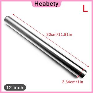 Heabety Stainless Steel Rolling Pin Kitchen Utensils Dough Roller Bake Pizza Noodles Cookie Dumplings Making Non-stick Baking Tool